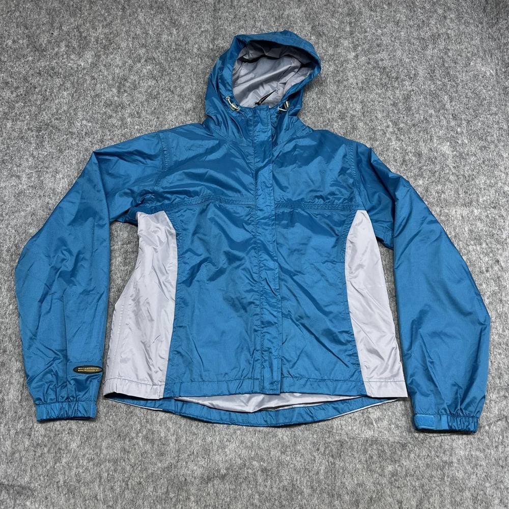 Stearns DryWear Jacket Womens Small Blue Gray Waterproof Breathable Hooded 8753‎